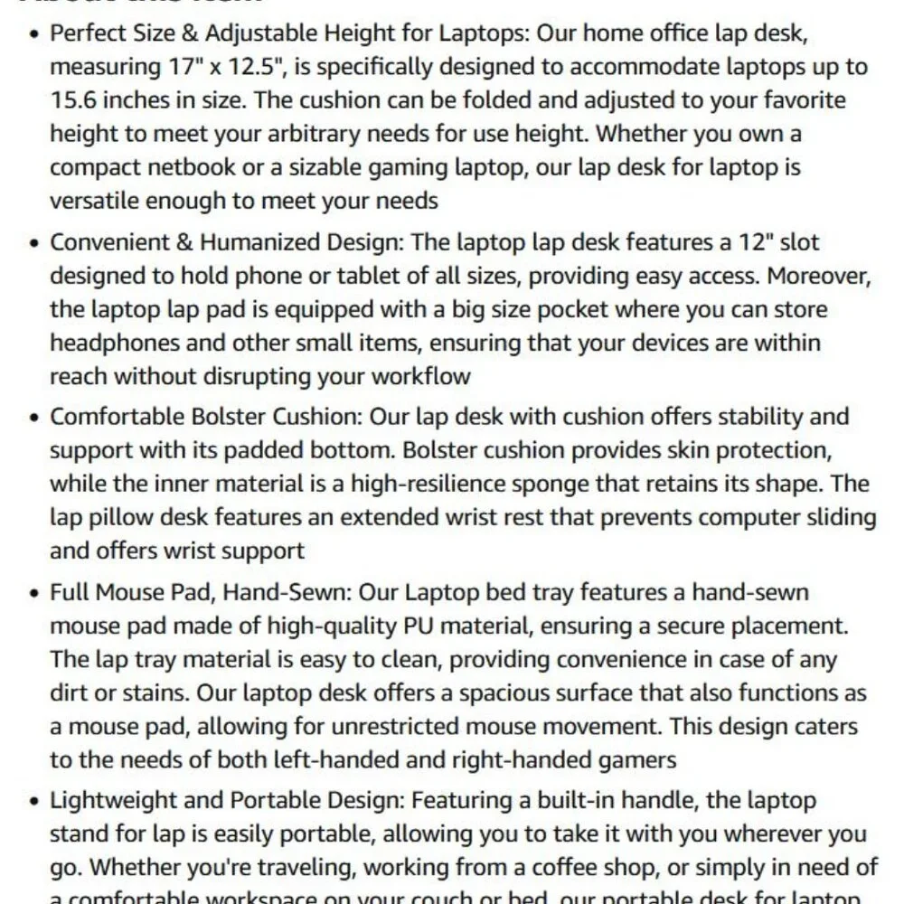 N/A lap desk
